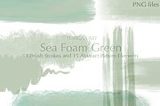 26 Sea Foam Green / Mint PNG - SALE, a Texture Illustration by Tubigan Art (Thumbnail 3 of 5)