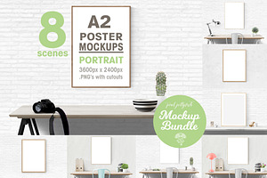 poster frame mockup A2 / 50x70cm