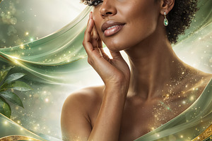 Portrait of an African American woma, a Beauty & Fashion Photo by angellodeco