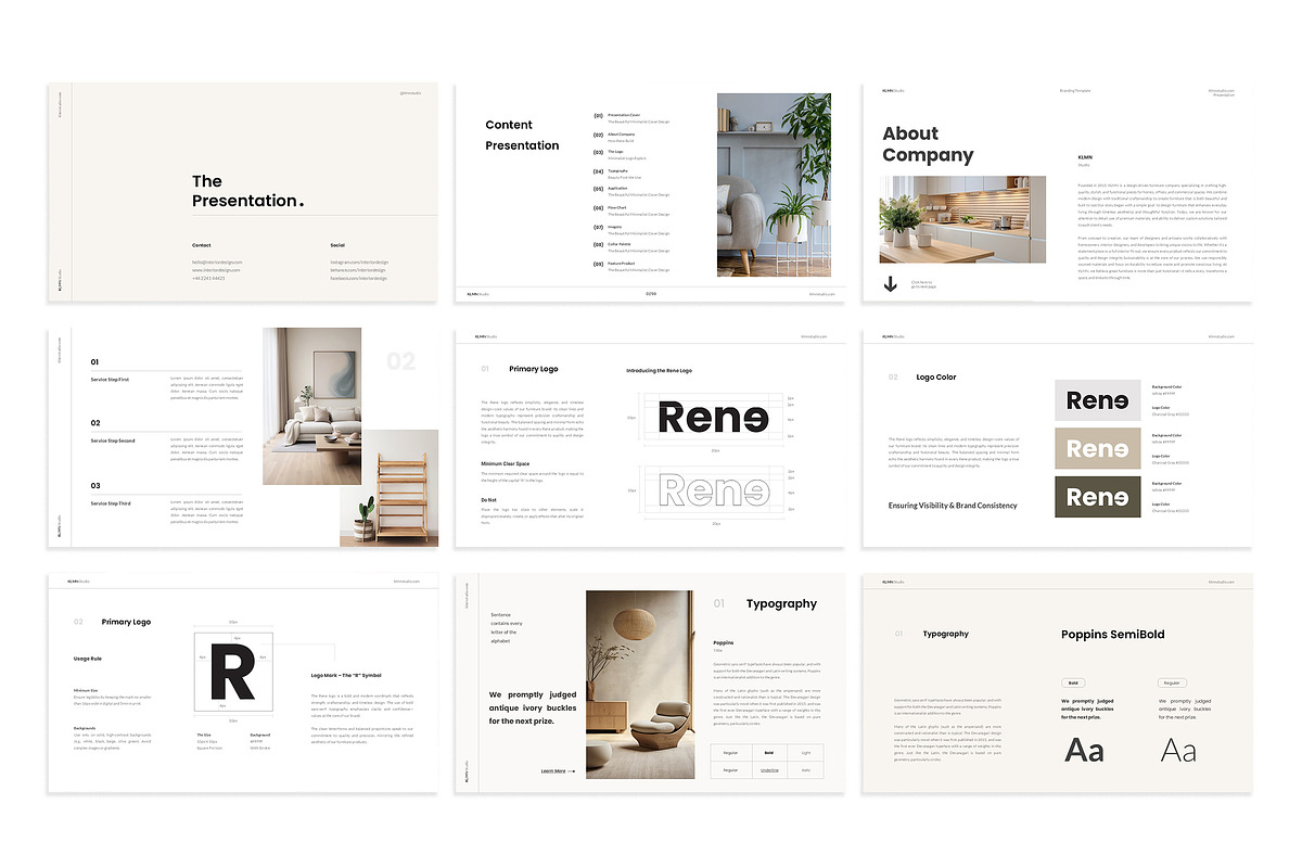 Rene Modern Furniture Powerpoint, a Presentation Template by kylyman (Photo 4 of 7)