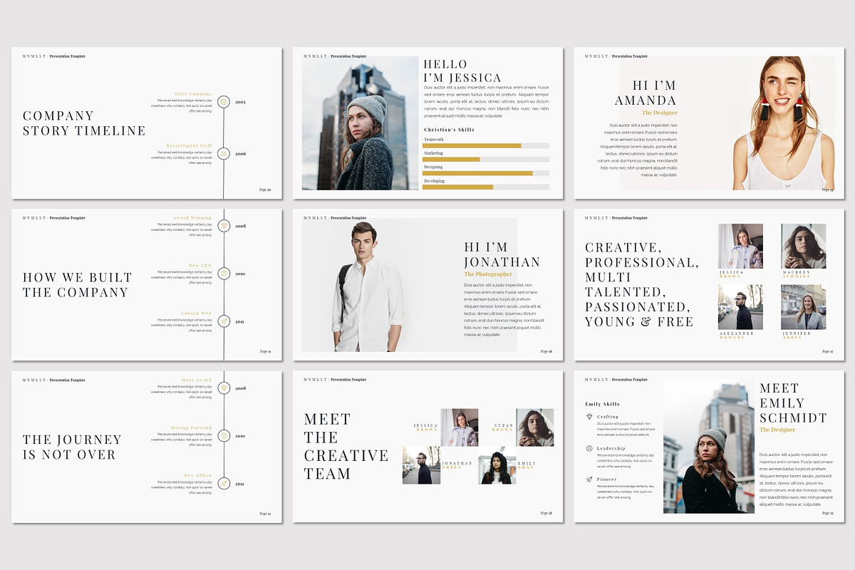 MNMLST - Powerpoint Template, a Presentation Template by deasign (Photo 3 of 11)