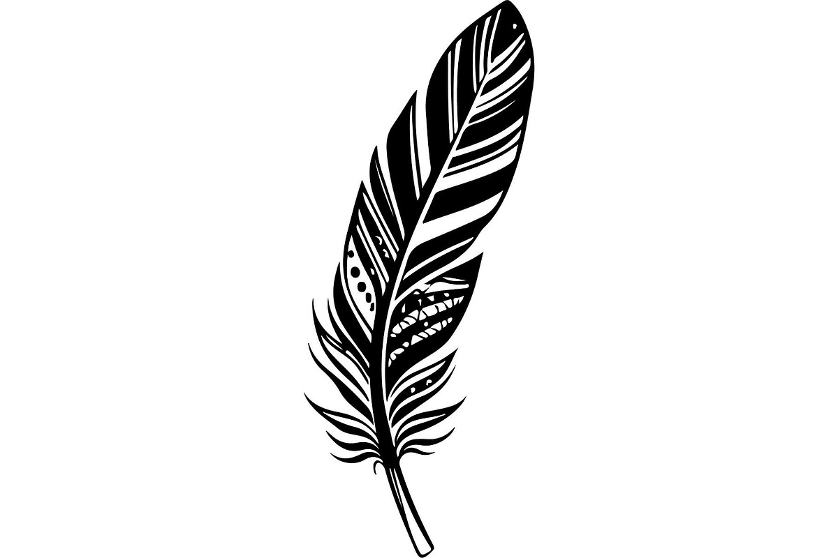 Feather SVG Bundle, an Object Graphic by Designer_Momina (Photo 5 of 18)