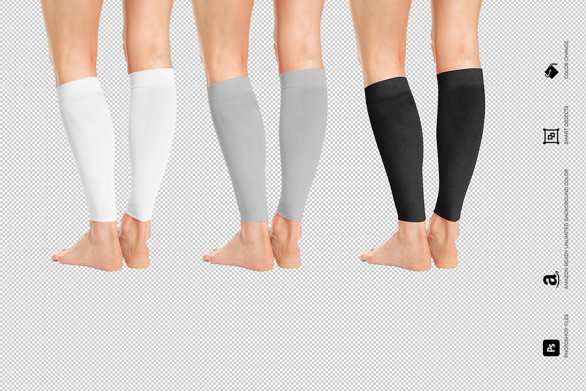 Calf Sleeves Mock-Up, a Product Mockup by Mock-up Store (Photo 4 of 6)