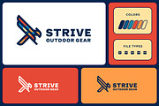 Geometric Outline Eagle Logo, a Branding & Logo Template by Suhandi (Thumbnail 1 of 4)
