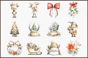 Watercolor Christmas Decor Clipart, an Illustration by Sublimation Artist (Thumbnail 3 of 6)