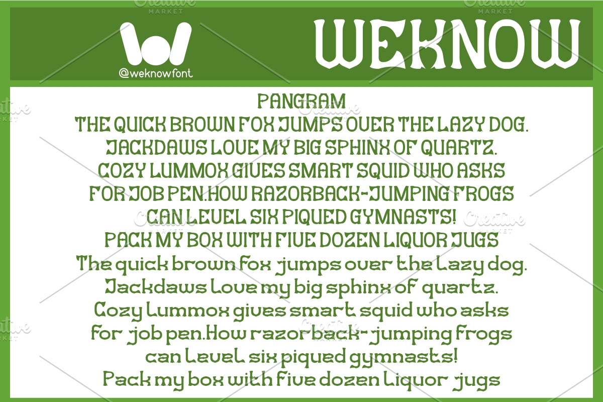 Amazing Creature font, a Font by weknow (Photo 7 of 8)