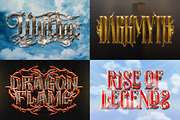 Ornamental Fantasy Gothic Chrome Tex, a Layer Style Add-On by Matsero (Thumbnail 4 of 4)