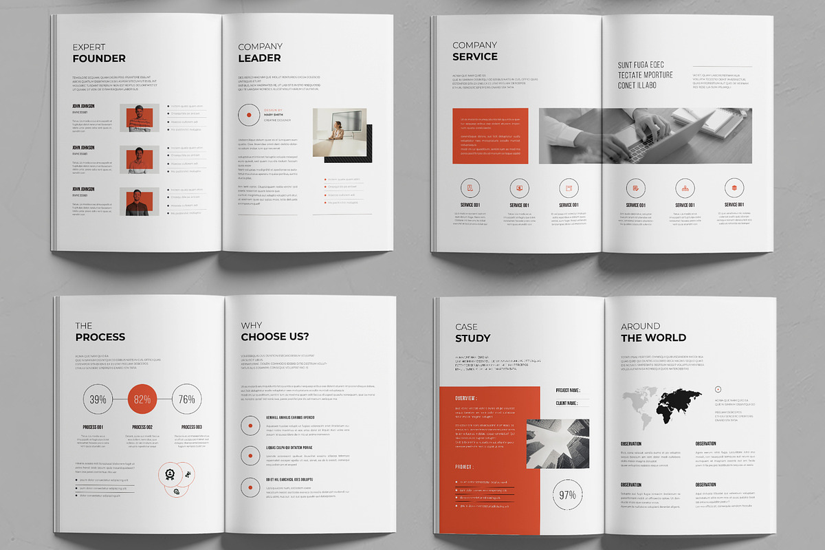 Company Profile Template, a Brochure Template by MightyDesign (Photo 2 of 6)