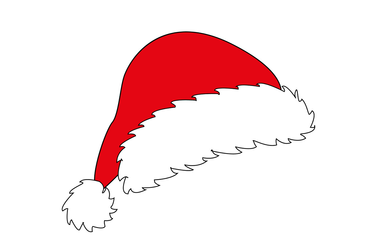 Christmas hat of Santa Claus., an Illustration by Tanysl (Photo 4 of 4)