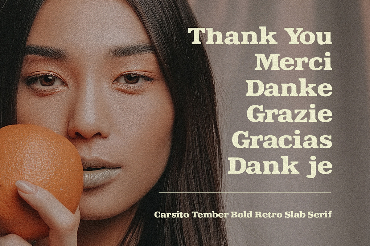 Carsito Tember Bold Retro Slab Serif, a Slab Serif Font by Maulana Creative (Photo 7 of 7)