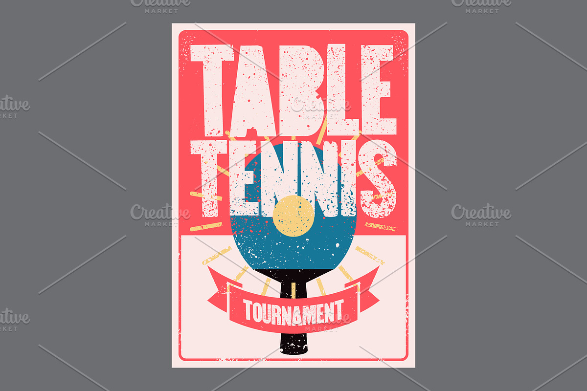 Ping Pong table tennis vector set., a Sport Illustration by PoPaShop (Photo 9 of 10)