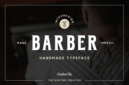 BARBER - Vintage Serif 