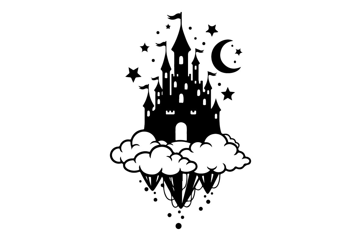 Fantasy Castle Cloud Moon Bundle, an Object Illustration by Gaye Art (Photo 13 of 30)