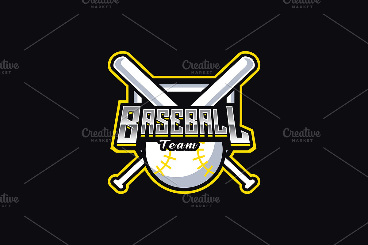 Baseball Team Mascot Logo Template, a Branding & Logo Template by HasnainGFX (Photo 3 of 3)