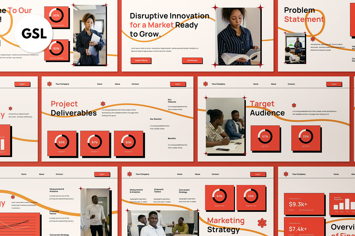 Pitch Deck Google Slide, a Presentation Template by graphicook (Photo 1 of 4)