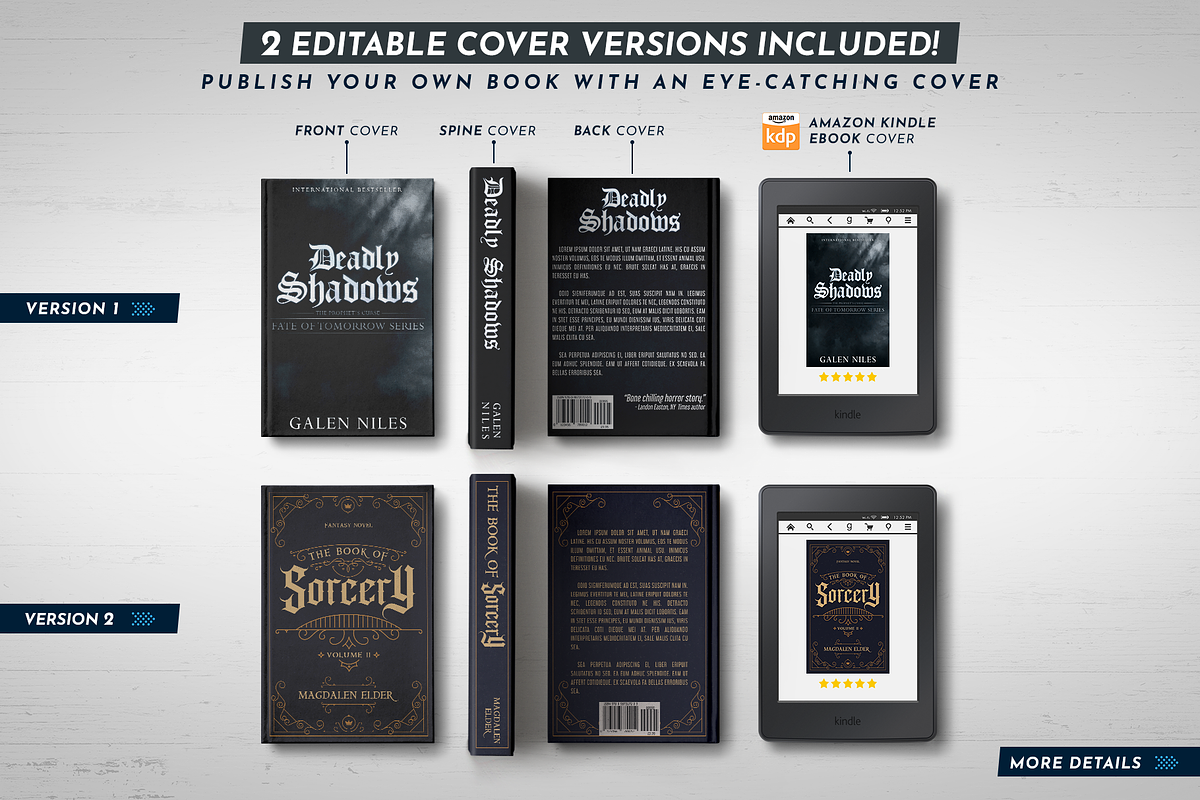 Book Cover Template 54, a Templates & Theme by Digital Goods (Photo 2 of 11)