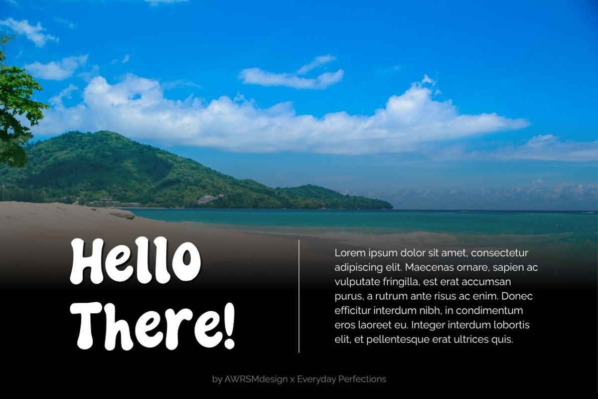 Molveta | Bold Decorative Font, a Handwritten Font by Everyday Perfection (Photo 3 of 5)