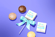 Macaron Box PSD Mockup, a Packaging Mockup by WebAndCat (Thumbnail 8 of 9)