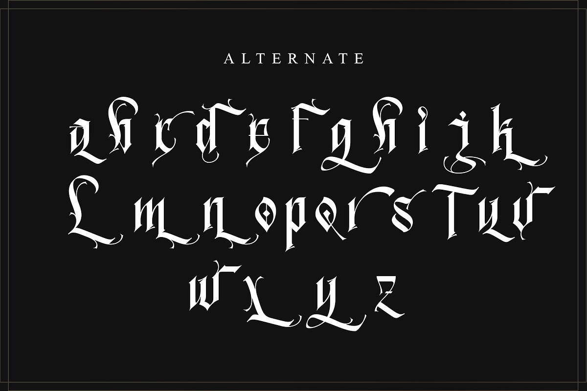 Blacker Spirit, a Blackletter Font by Letterara (Photo 12 of 15)
