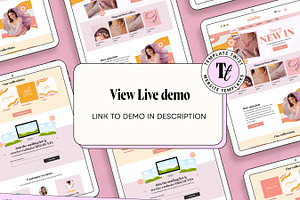 Peach Wix Store Website Template