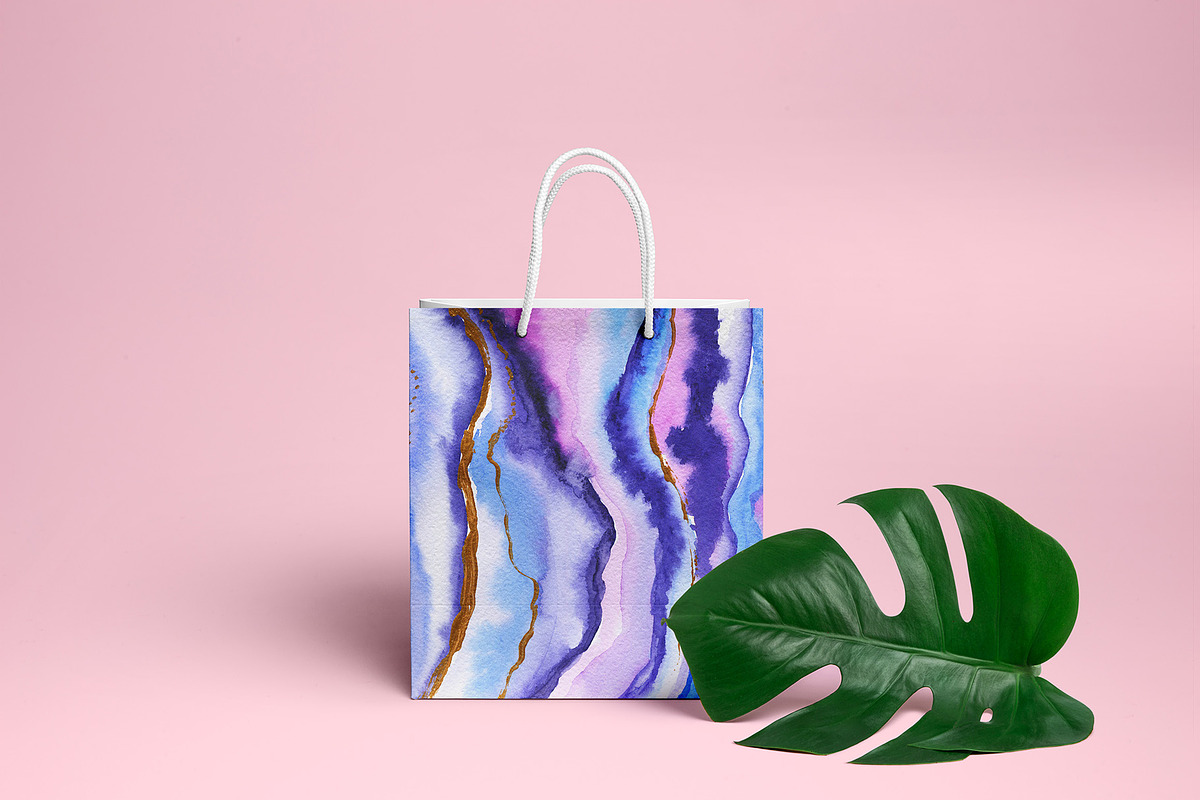 Agate watercolor texture backgrounds, a Texture Graphic by digital_essence (Photo 3 of 16)