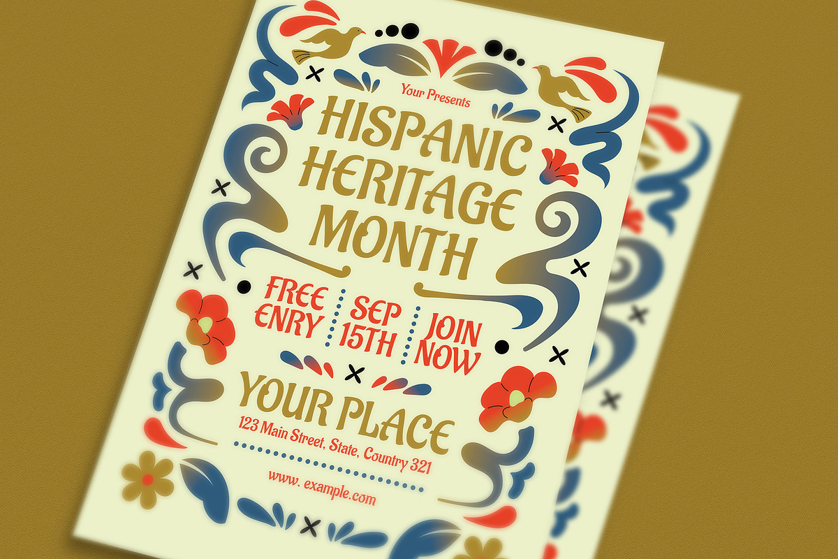 Hispanic Heritage Month Flyer preview 2