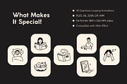 Animated Sleep Doodle Icon Set, an Outline Icon by Vectors Market (Thumbnail 2 of 5)