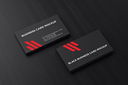Black Business Card Mockup, a Print Template by aykutfiliz (Thumbnail 3 of 8)