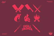 Skull Smoker Logo Template, a Branding & Logo Template by Kreasi Malam (Thumbnail 6 of 11)