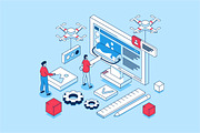 Isometric Concepts Illustrations, a Finance Illustration by alexdndz (Thumbnail 25 of 26)
