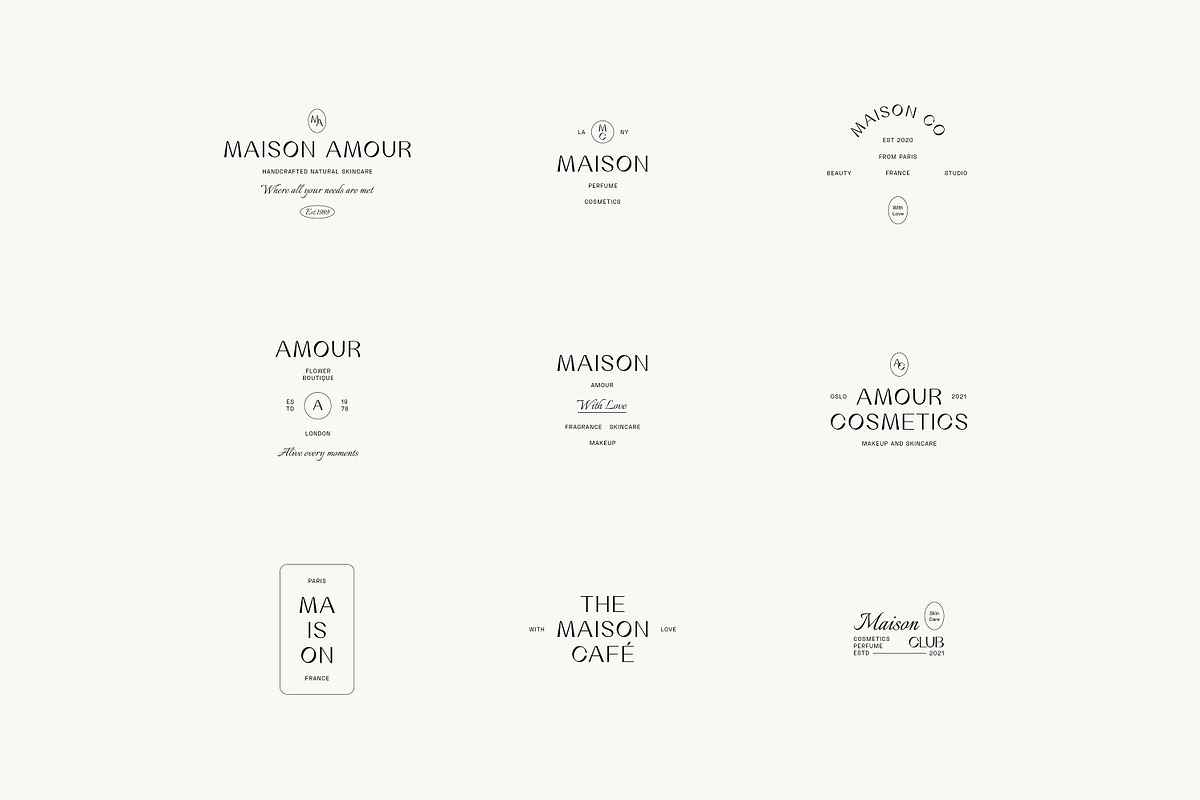 Maison Minimal Logo Kit Ai Eps Psd, a Branding & Logo Template by Feel This (Photo 6 of 13)