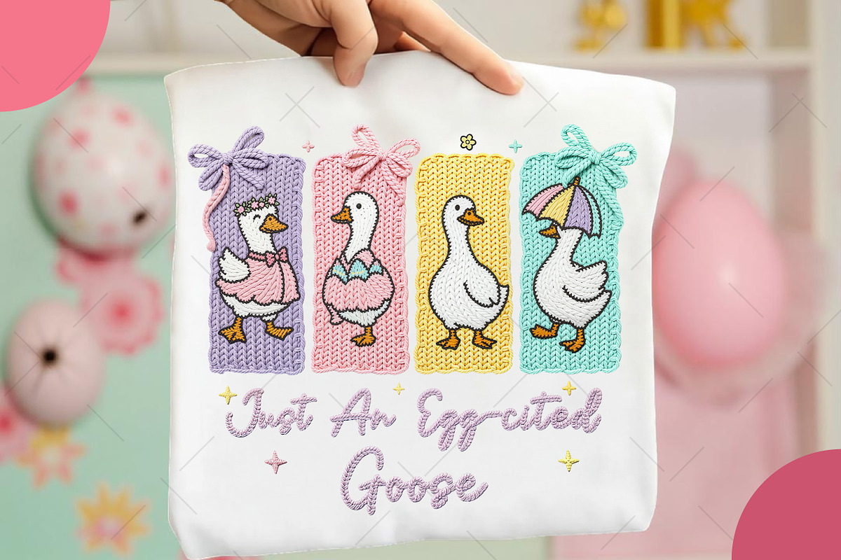 Crochet Just a Girl Egg-cited Goose, an Illustration by OK Design (Photo 3 of 6)