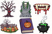 Pixel Art Halloween Sublimation, an Illustration by OK Design (Thumbnail 3 of 5)