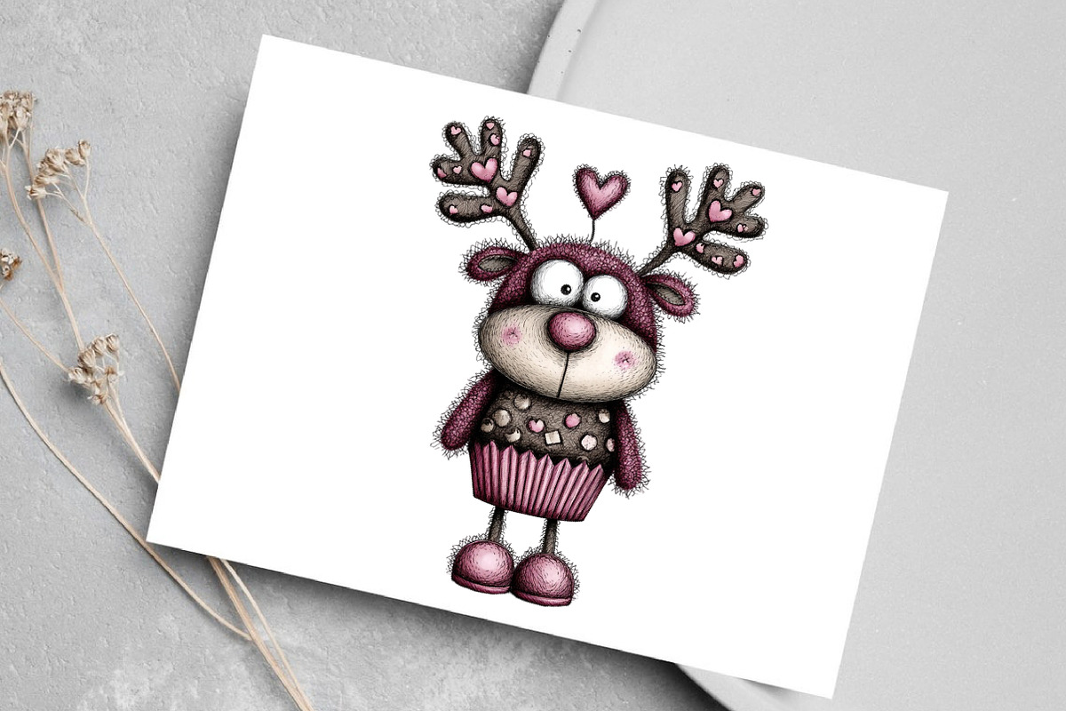 Whimsical Christmas Clipart Bundle, an Illustration by Canvas Craft (Photo 6 of 7)