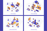 Isometric Concept Illustration Kit, a Templates & Theme by alexdndz (Thumbnail 6 of 26)