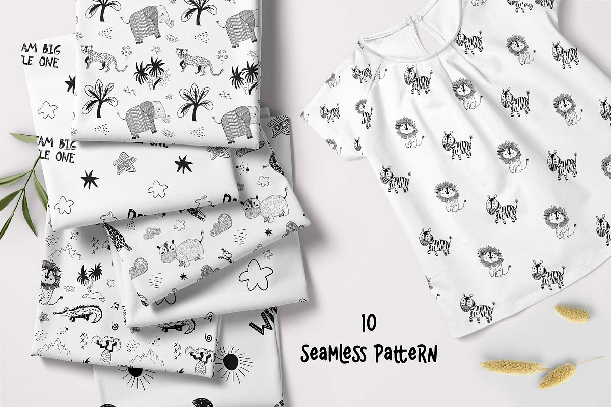 Wild safari animals clipart for kids, a Pattern Graphic by Astra Menta (Photo 8 of 10)