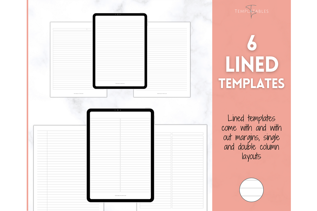 Note Taking Printable Paper Template, a Stationery Template by Templatables (Photo 2 of 10)
