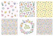 Tea time doodle bundle., a Pattern Graphic by altanaka (Thumbnail 2 of 3)