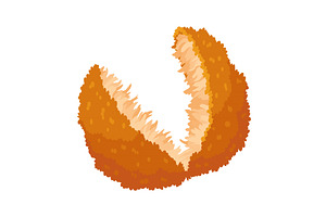 Fried chicken in roll. Crispy, a Food Illustration by Things for designers