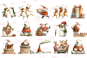 Funny Christmas Clipart, an Illustration by Markicha Art (Thumbnail 4 of 5)