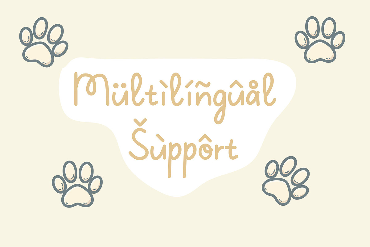 Kitten Cutes Font, a Script Font by fontmuse (Photo 6 of 6)