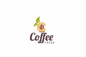 Coffee C Leter - Logo Template