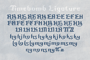 Timebomb Blackletter, a Blackletter Font by madeDeduk (Thumbnail 14 of 14)