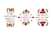 Handdrawn Thanksgiving elements, a Decorative Illustration by AV Design (Thumbnail 2 of 4)