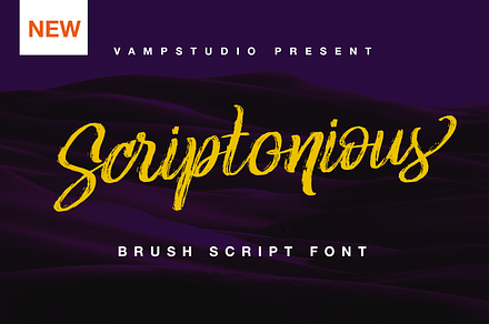 Sciptonious Brush Script font