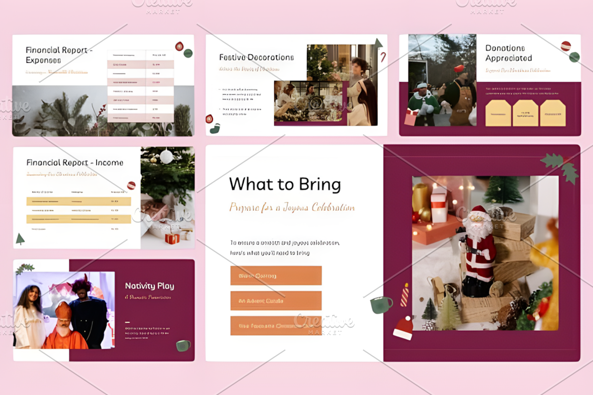 Christmas Holiday Report - PPT Templ, a Presentation Template by Ink Gallery (Photo 3 of 4)