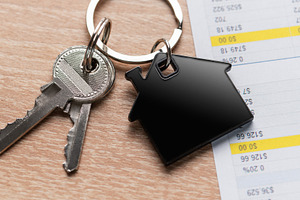 House keys and financial sheet for real estate investment, a Business Photo by Olena Rudo