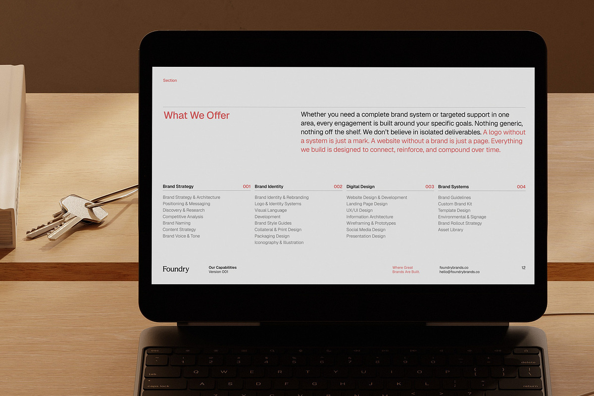 Foundry — Capabilities Deck Template, a Presentation Template by Numinous Academy (Photo 3 of 6)