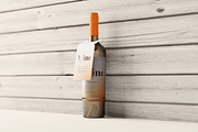 Wine bottle with a tag mockup, a Packaging Mockup by MockupFree.Net (Thumbnail 5 of 5)