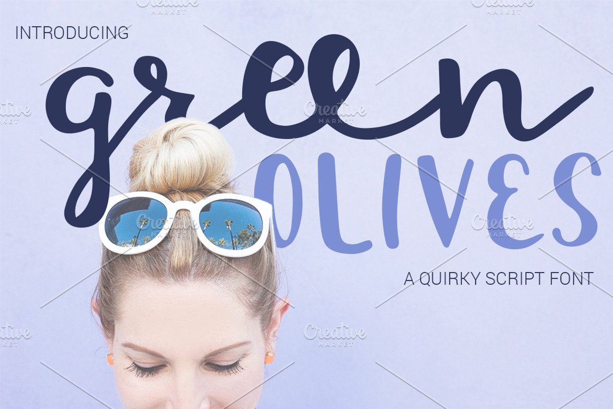 GREEN OLIVES Quirky Script Font